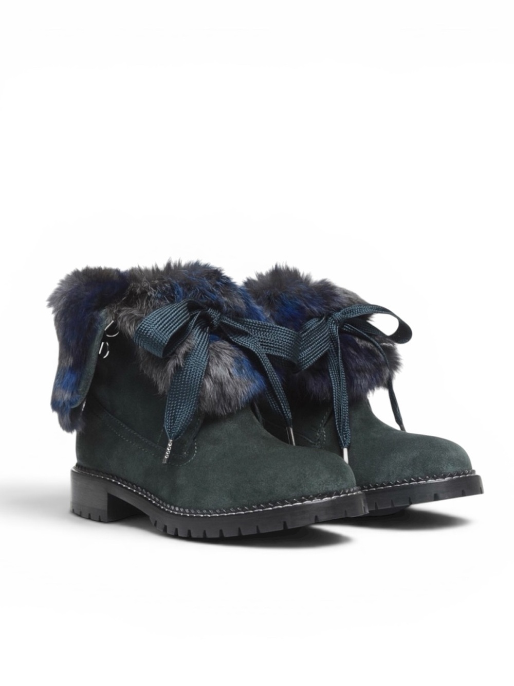 ANDREA GOMEZ 'Trapper Boots' in Hunter Green